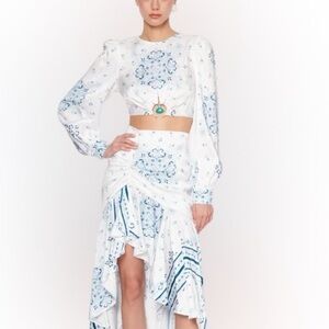 Cami NYC Zemira cropped paisley print top